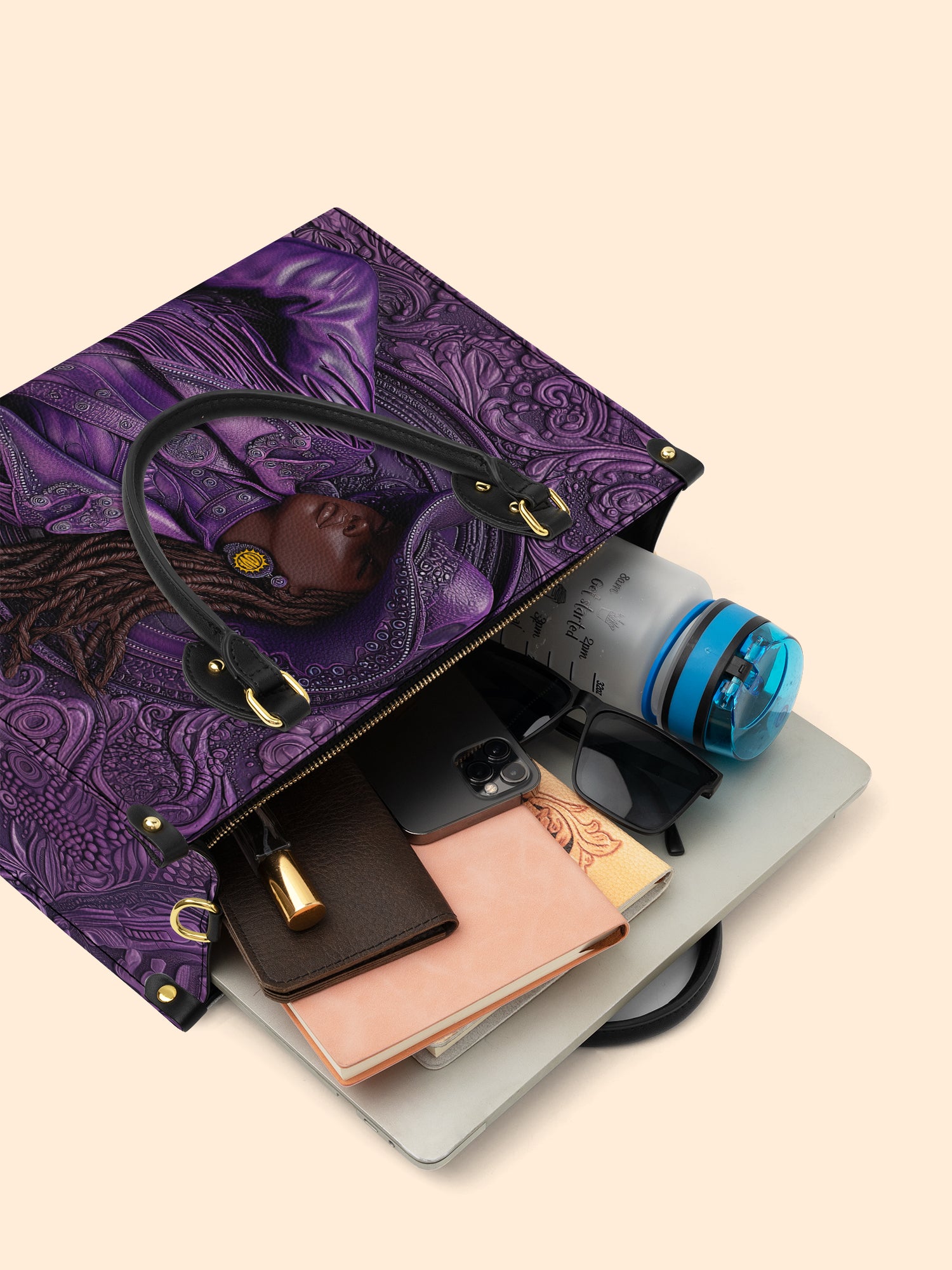 Bronze Horizon Premium Leather Handbag QR0TD458