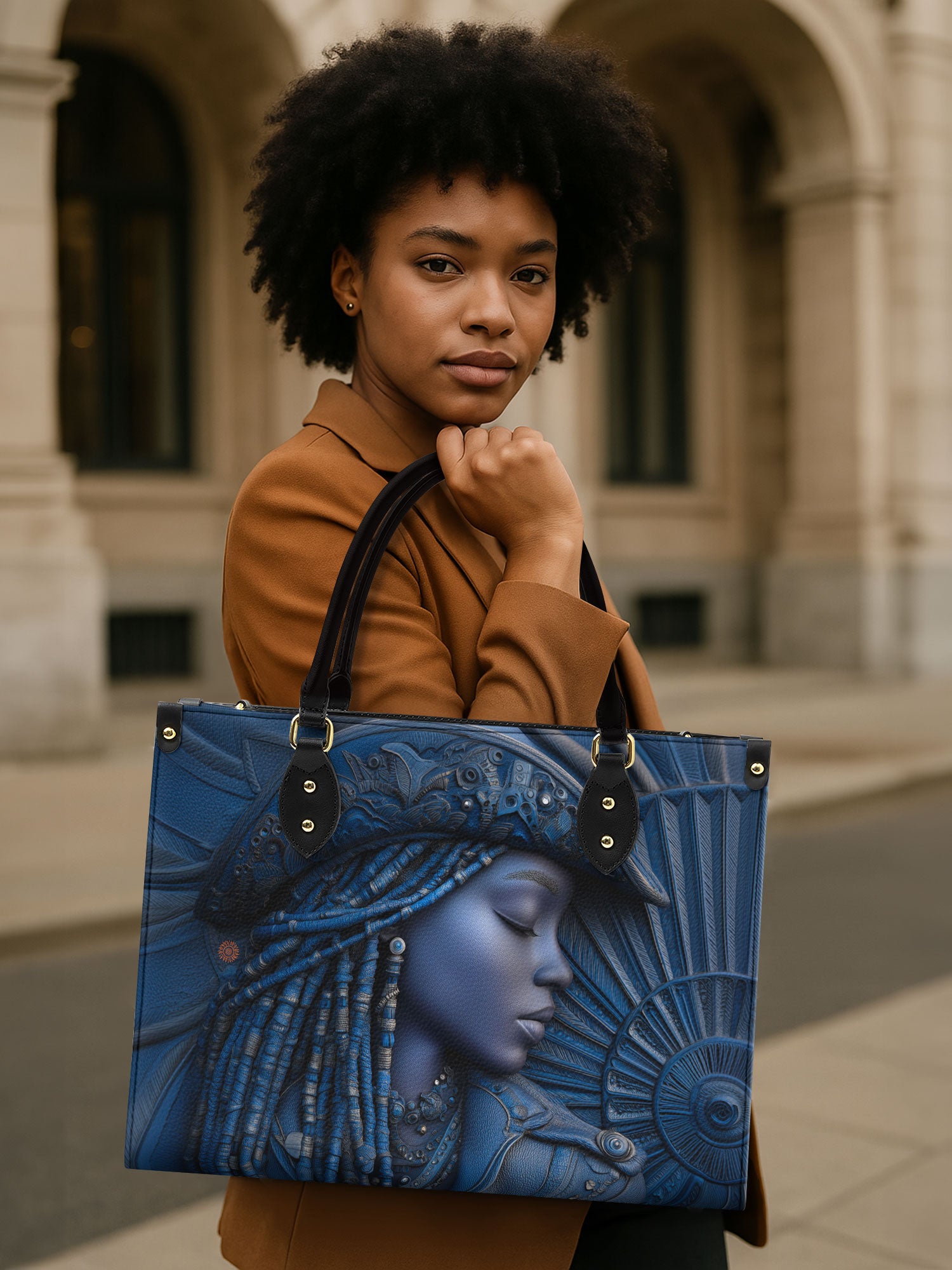 Cowgirl Noir Premium Leather Handbag QR0TD467