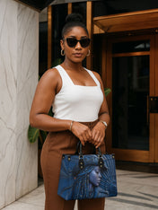 Cowgirl Noir Premium Leather Handbag QR0TD467