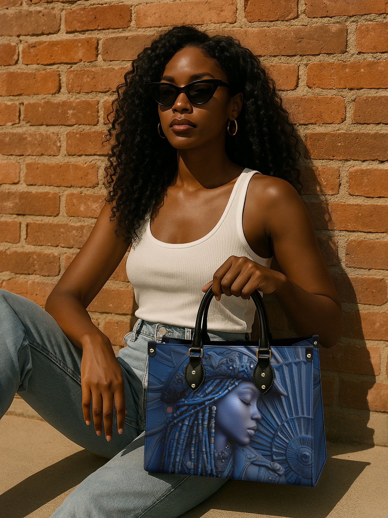 Cowgirl Noir Premium Leather Handbag QR0TD467