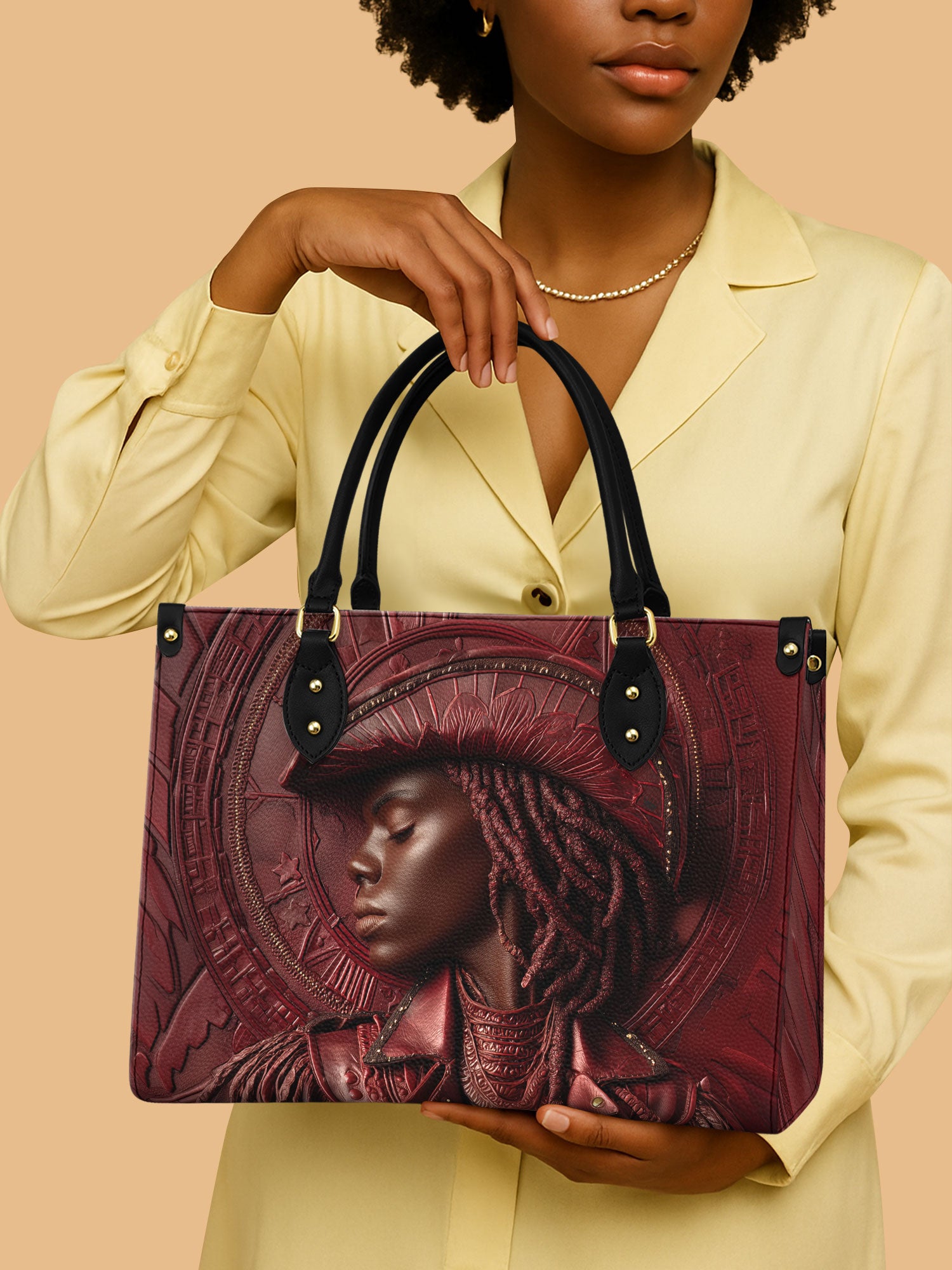 Golden Spur Premium Leather Handbag QR0TD473