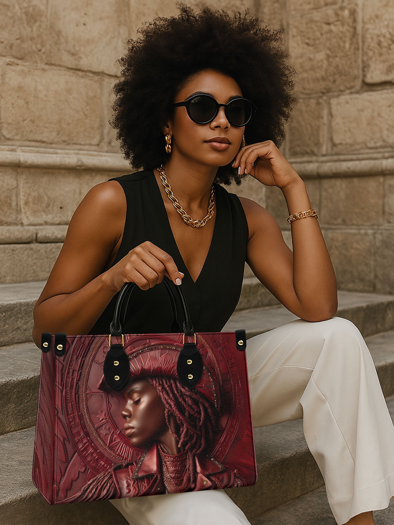 Golden Spur Premium Leather Handbag QR0TD473