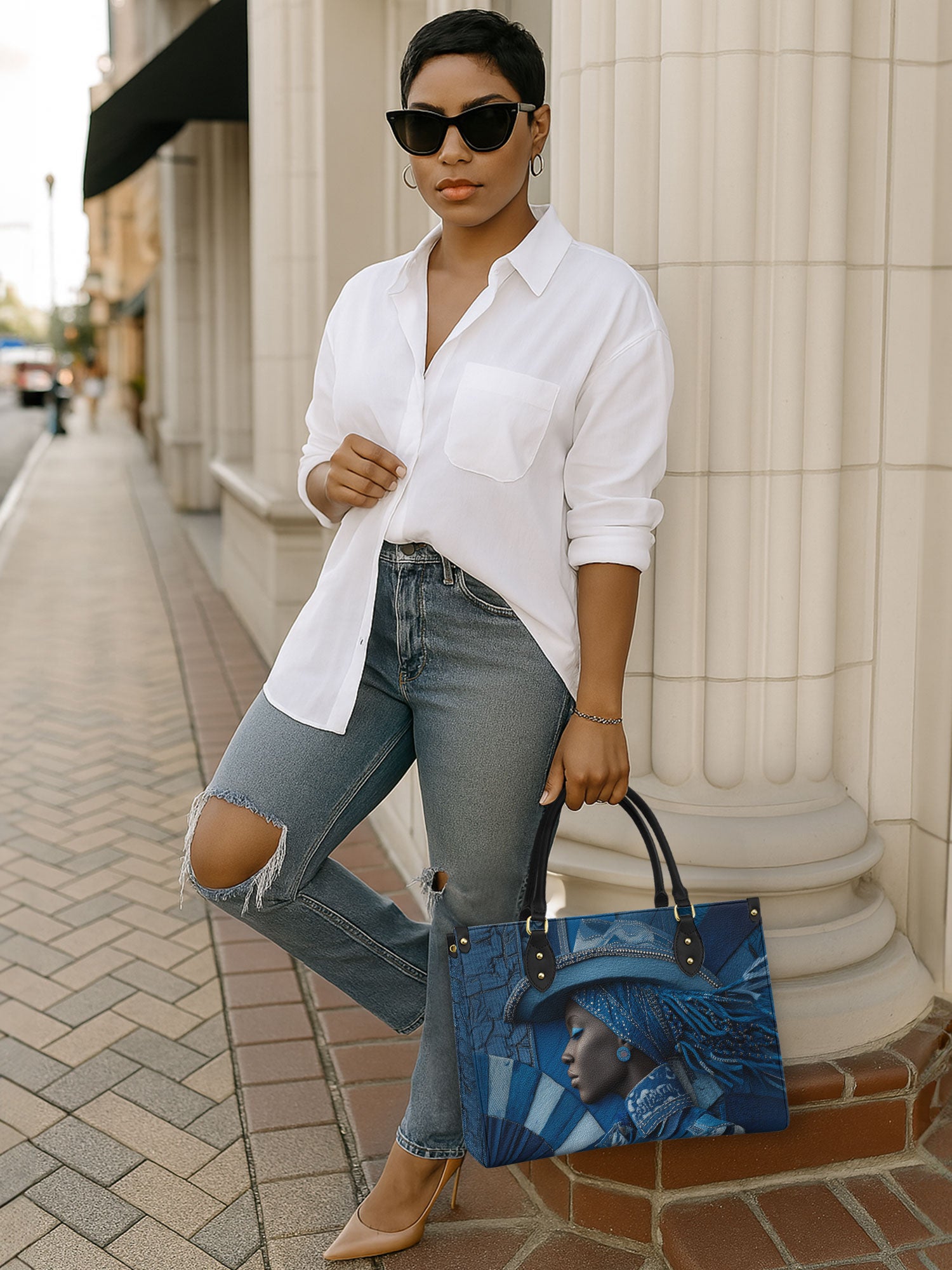 Savanna Wrangler Premium Leather Handbag QR0TD476