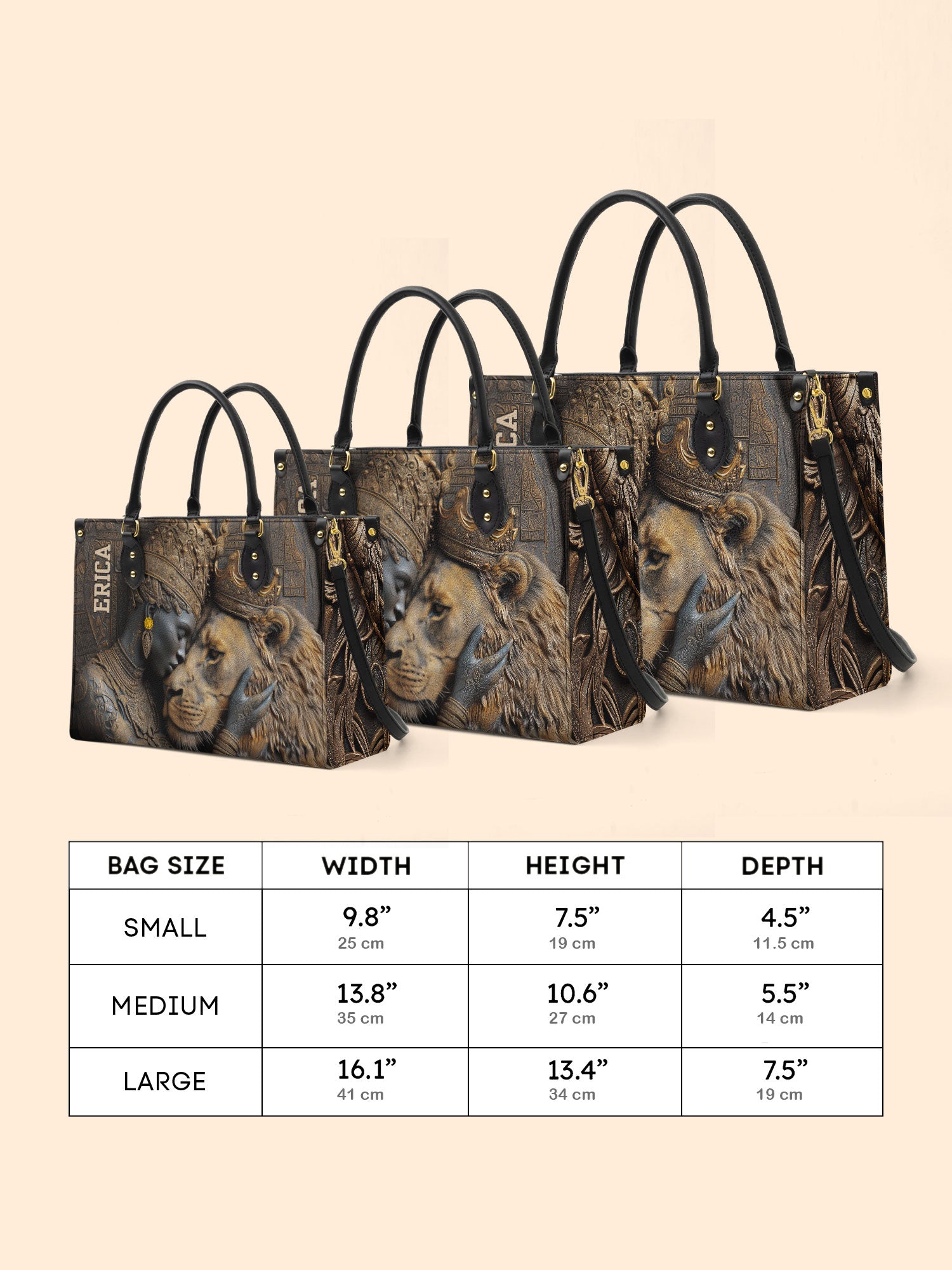 Desert Empress Premium Leather Handbag