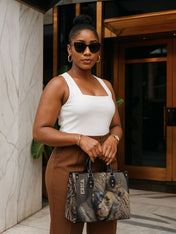 Desert Empress Premium Leather Handbag