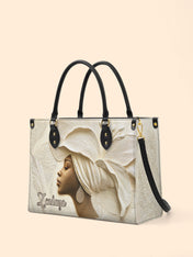 Ivory Blossom Premium Leather Handbag