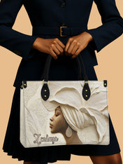 Ivory Blossom Premium Leather Handbag