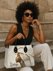 Ivory Blossom Premium Leather Handbag