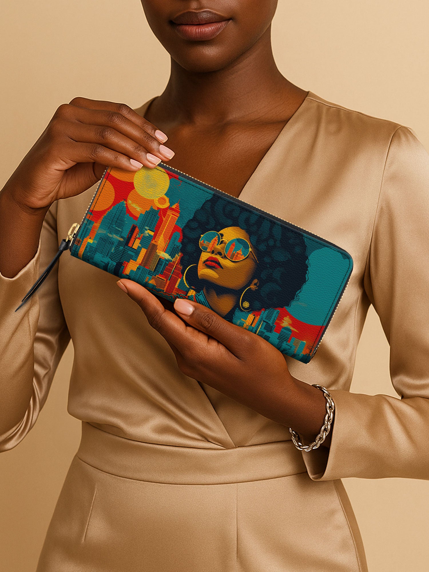 Atlanta Noir Muse Slimline Zippy Wallet QR0TV267