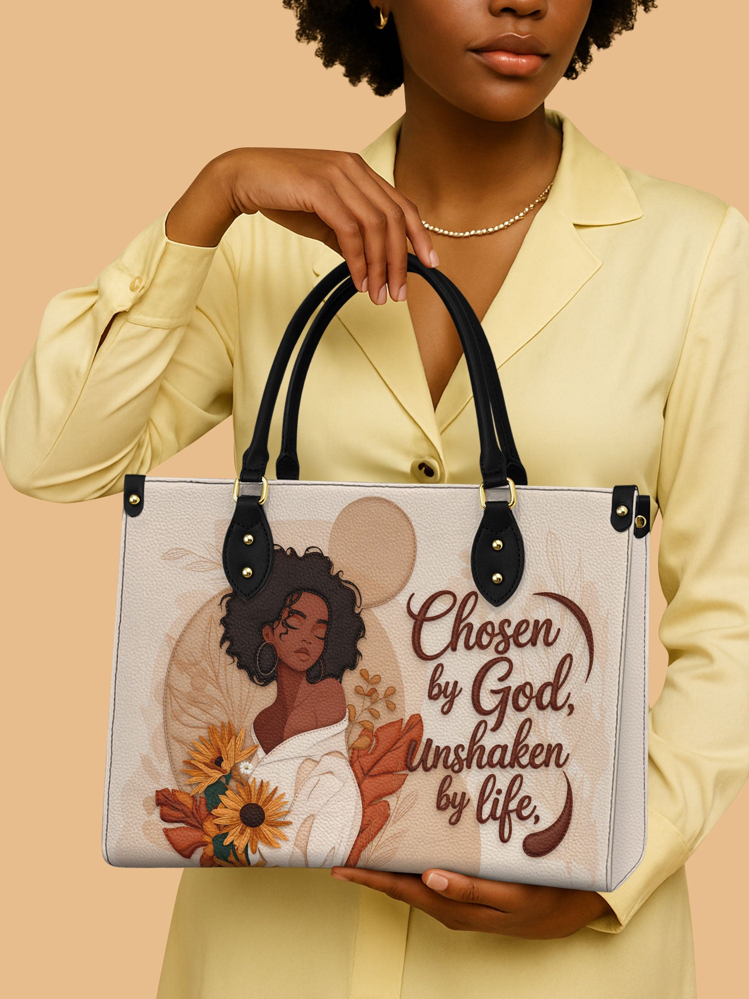 Chosen by God Premium Leather Handbag QR0HH206