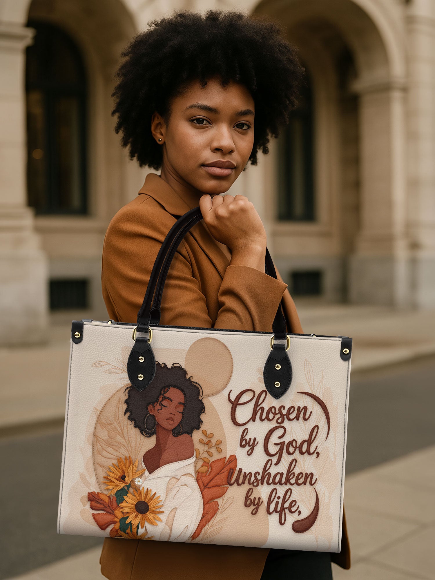Chosen by God Premium Leather Handbag QR0HH206