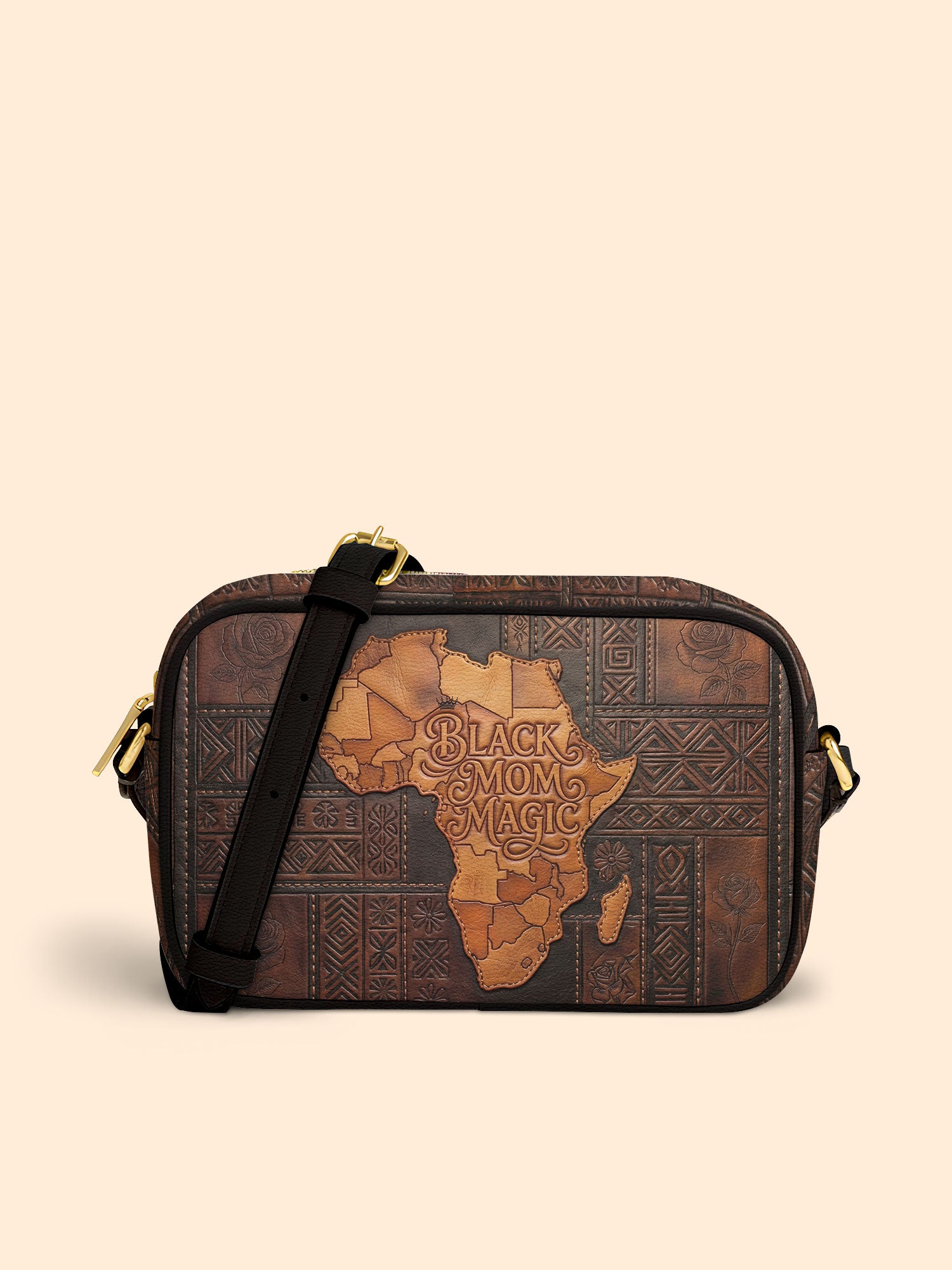 Black Mom Magic Boxy Crossbody Bag QR0XD1047