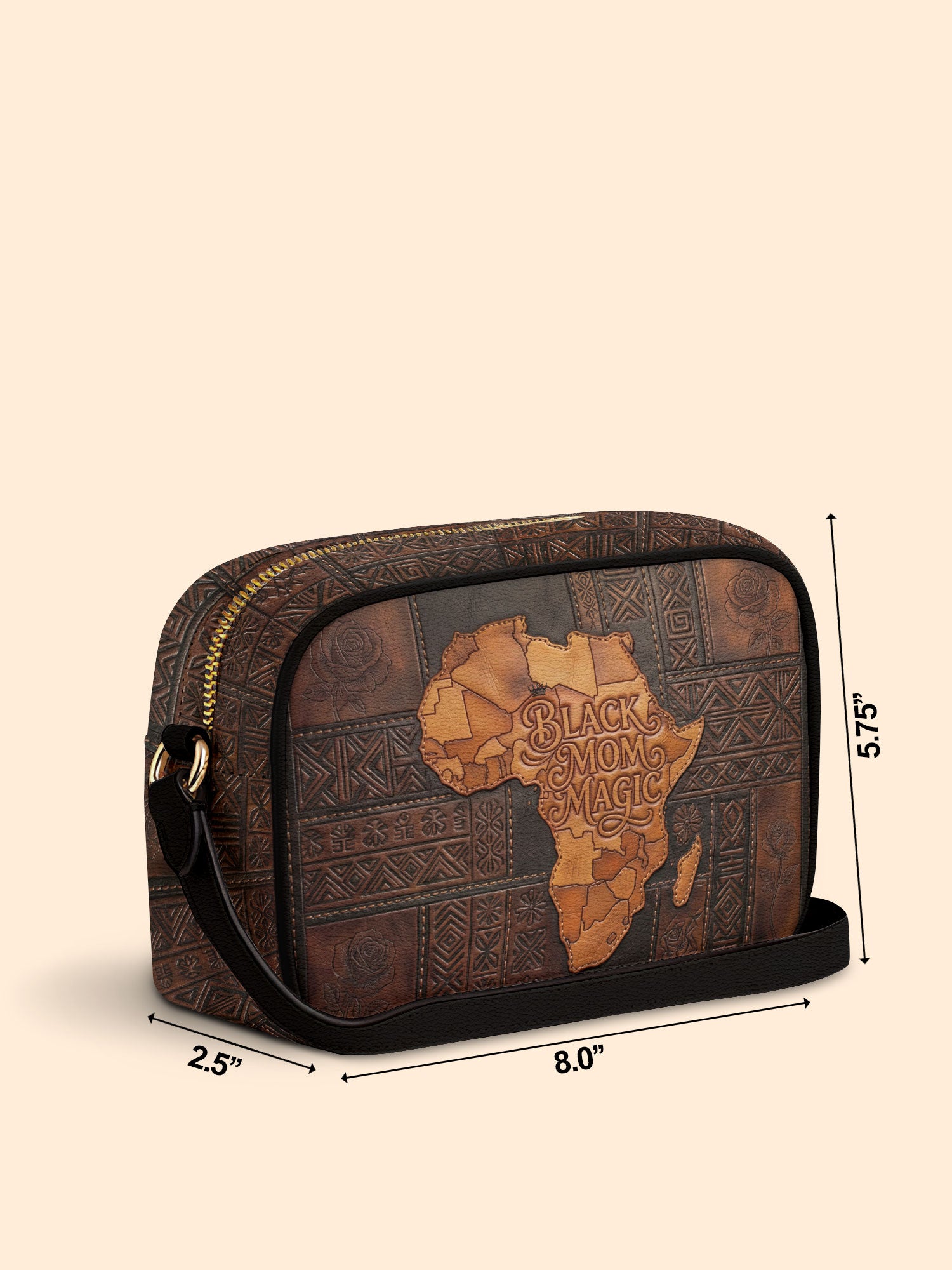 Black Mom Magic Boxy Crossbody Bag QR0XD1047
