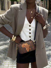 Black Mom Magic Boxy Crossbody Bag QR0XD1047