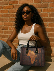 Black Mom Magic Premium Leather Handbag QR0XD1047