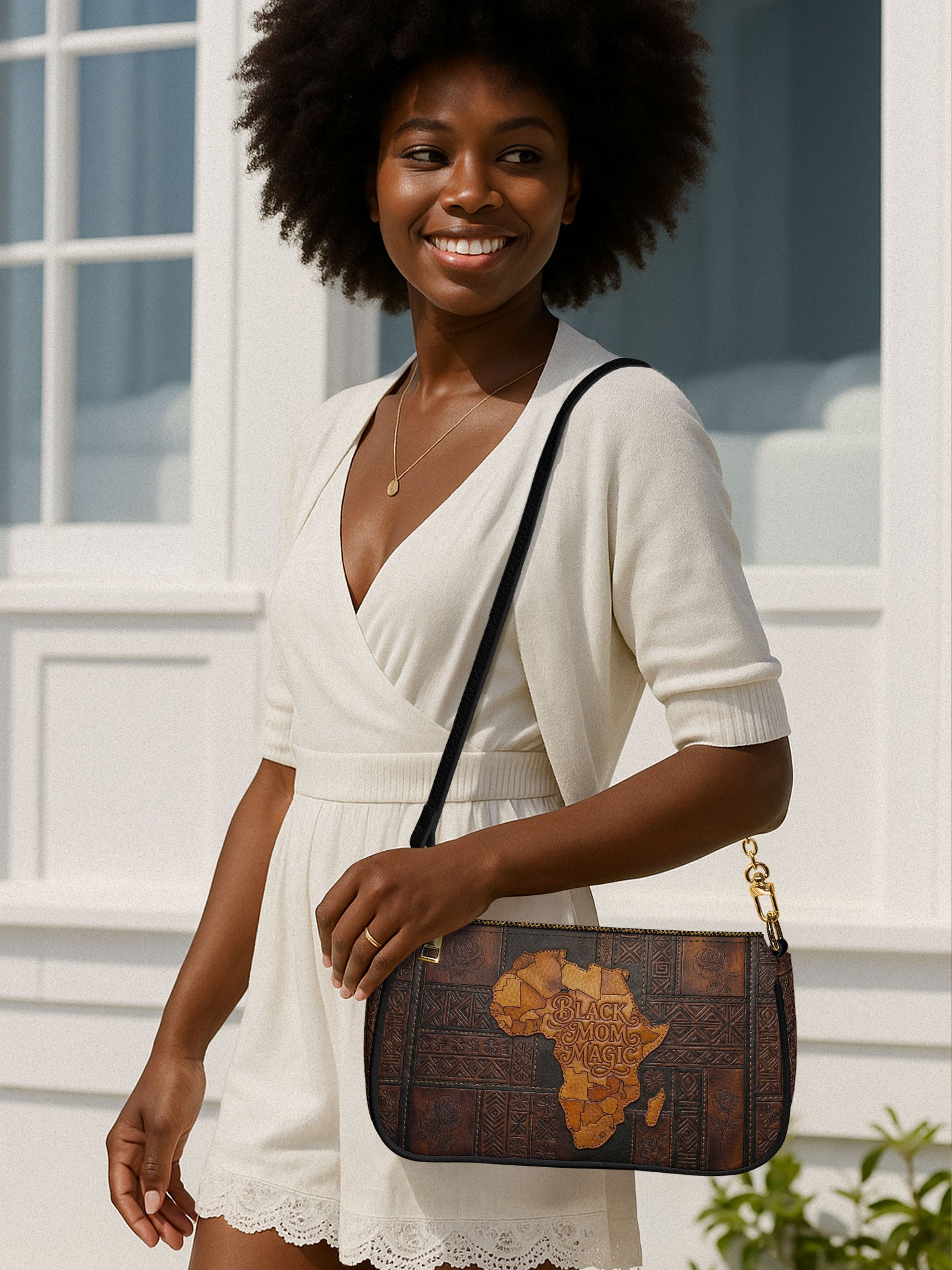 Black Mom Magic Classic Zip Pochette QR0XD1047