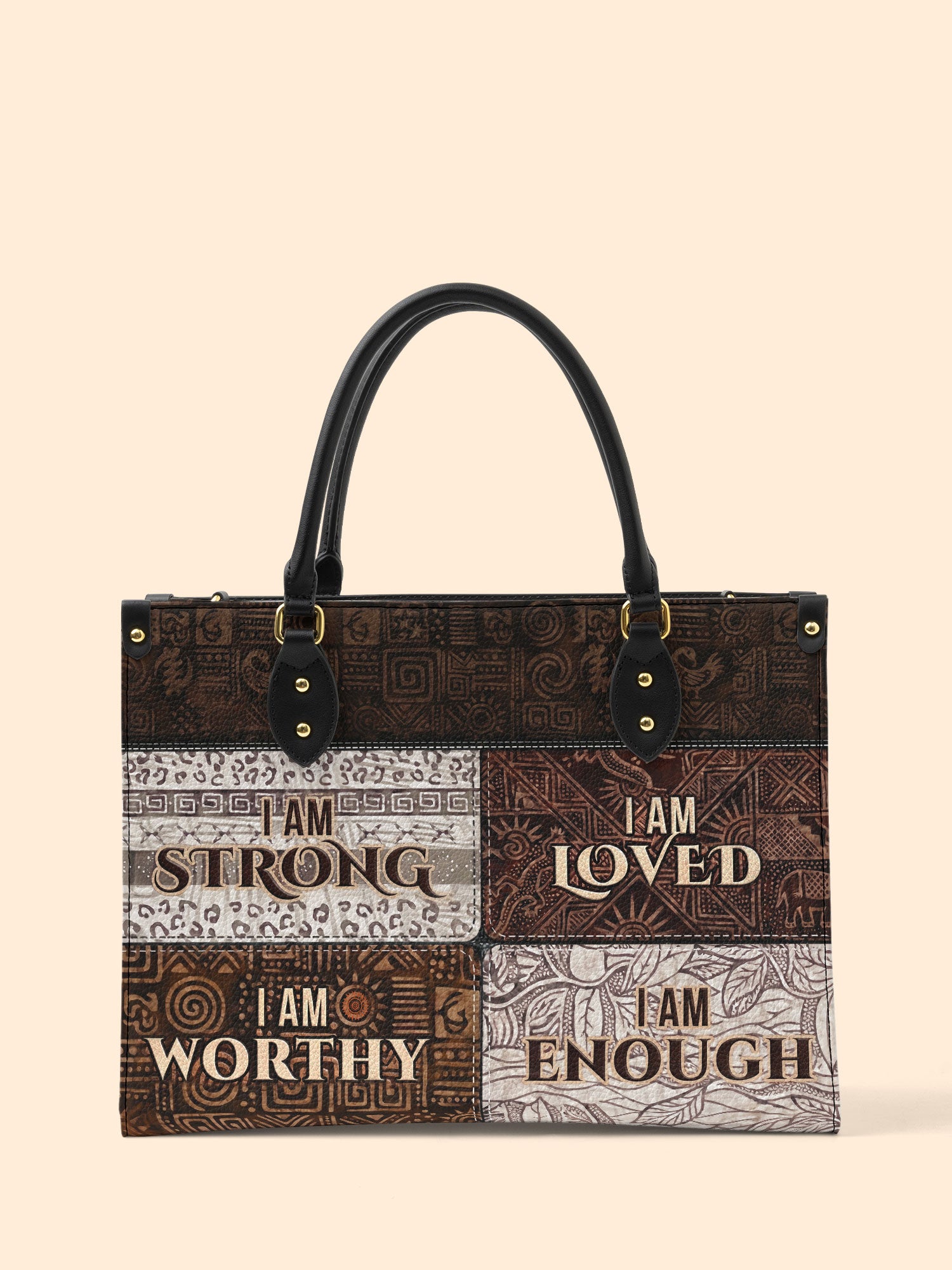 I Am Premium Leather Handbag QR0HH208