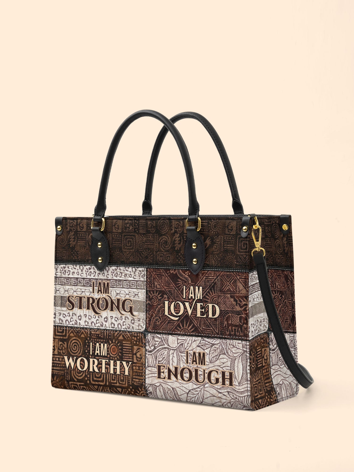 I Am Premium Leather Handbag QR0HH208