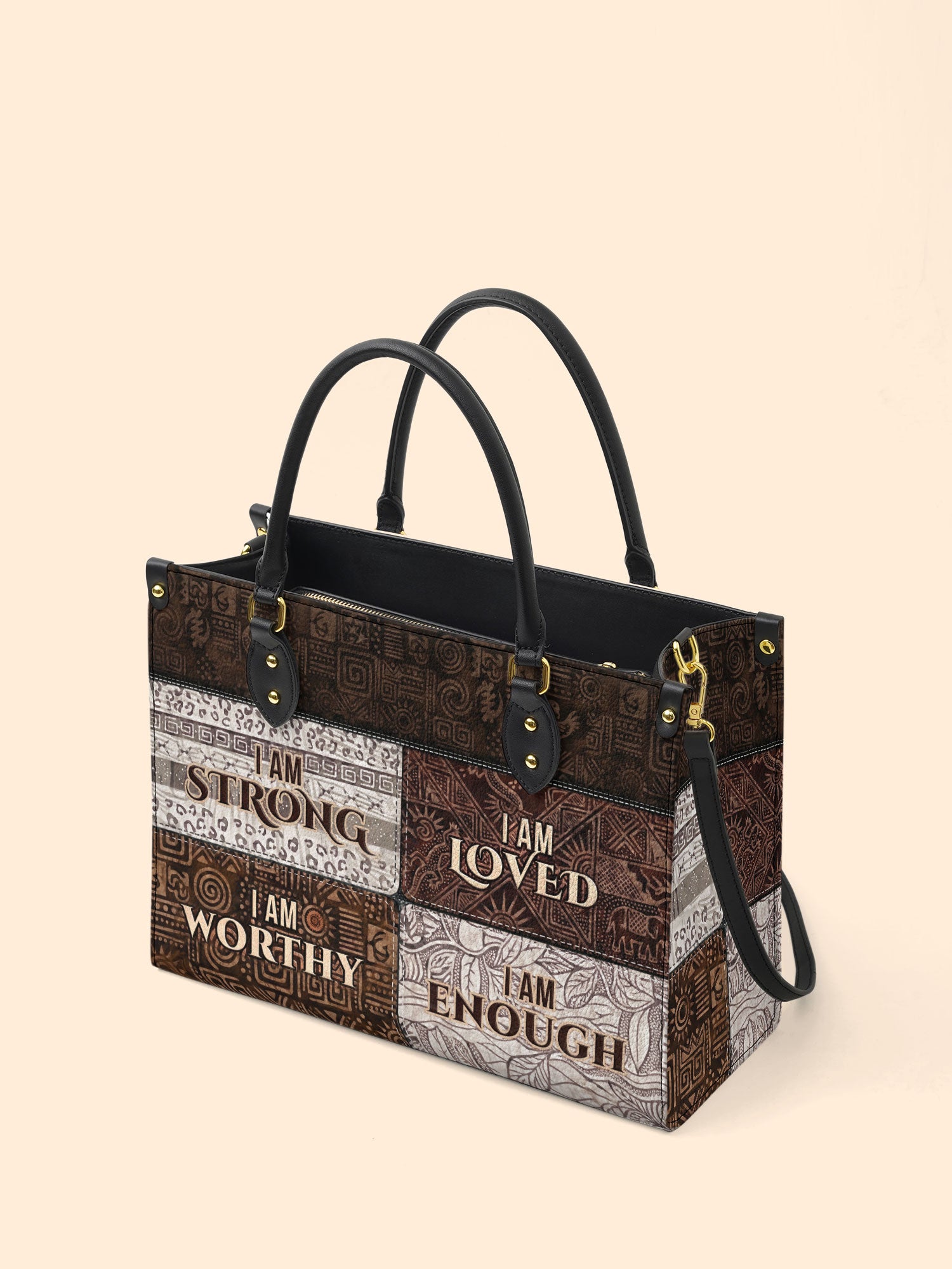 I Am Premium Leather Handbag QR0HH208