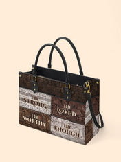 I Am Premium Leather Handbag QR0HH208