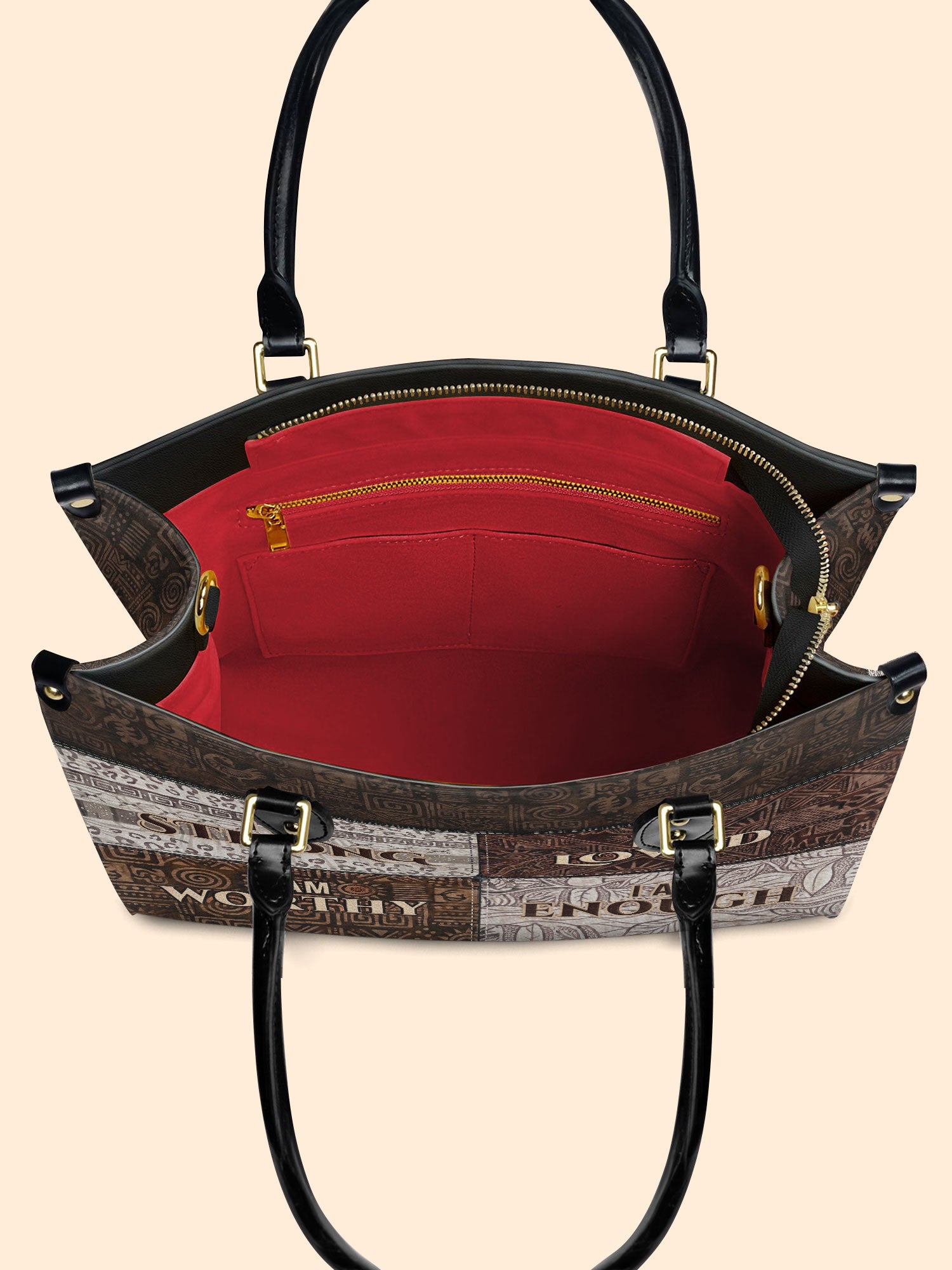 I Am Premium Leather Handbag QR0HH208