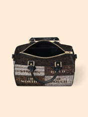 I Am Leather Boston Bag QR0HH208