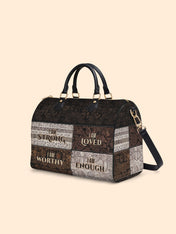 I Am Leather Boston Bag QR0HH208