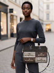 I Am Leather Boston Bag QR0HH208
