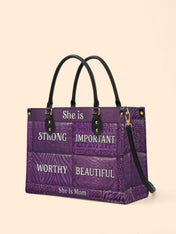 Rooted Mama Premium Leather Handbag QR0TD663