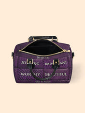 Rooted Mama Leather Boston Bag QR0TD663