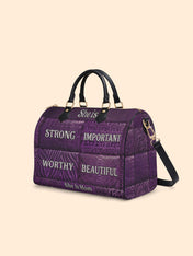 Rooted Mama Leather Boston Bag QR0TD663