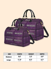 Rooted Mama Leather Boston Bag QR0TD663