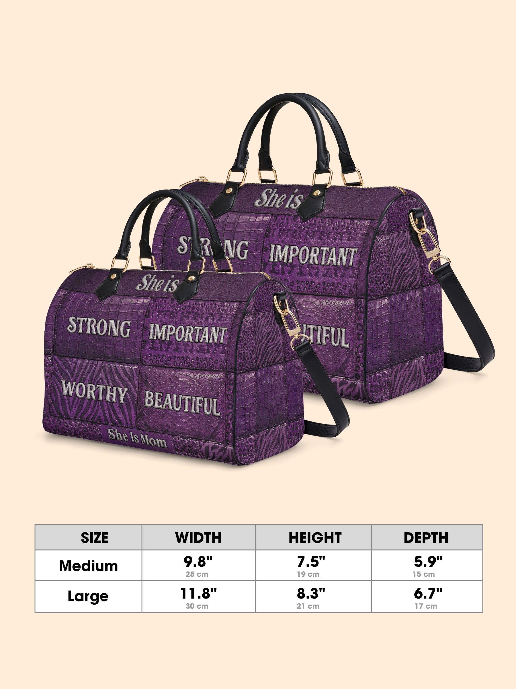 Rooted Mama Leather Boston Bag QR0TD663
