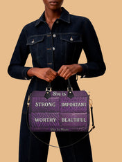 Rooted Mama Leather Boston Bag QR0TD663
