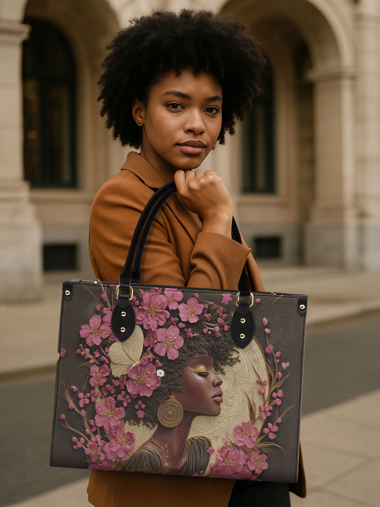 Addis Ababa Premium Leather Handbag QR0HH017