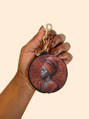 Ancestral Reign Circular Coin Pouch Bag Charm QR0XD857
