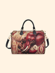 Walk in Strength Leather Boston Bag QR0XD300