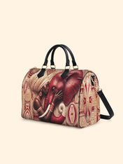 Walk in Strength Leather Boston Bag QR0XD300