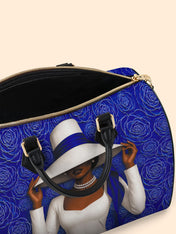 Royal Bloom Leather Boston Bag QR0TV281