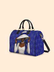 Royal Bloom Leather Boston Bag QR0TV281