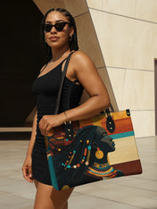 Ebony Horizon Premium Leather Handbag QR0TV179