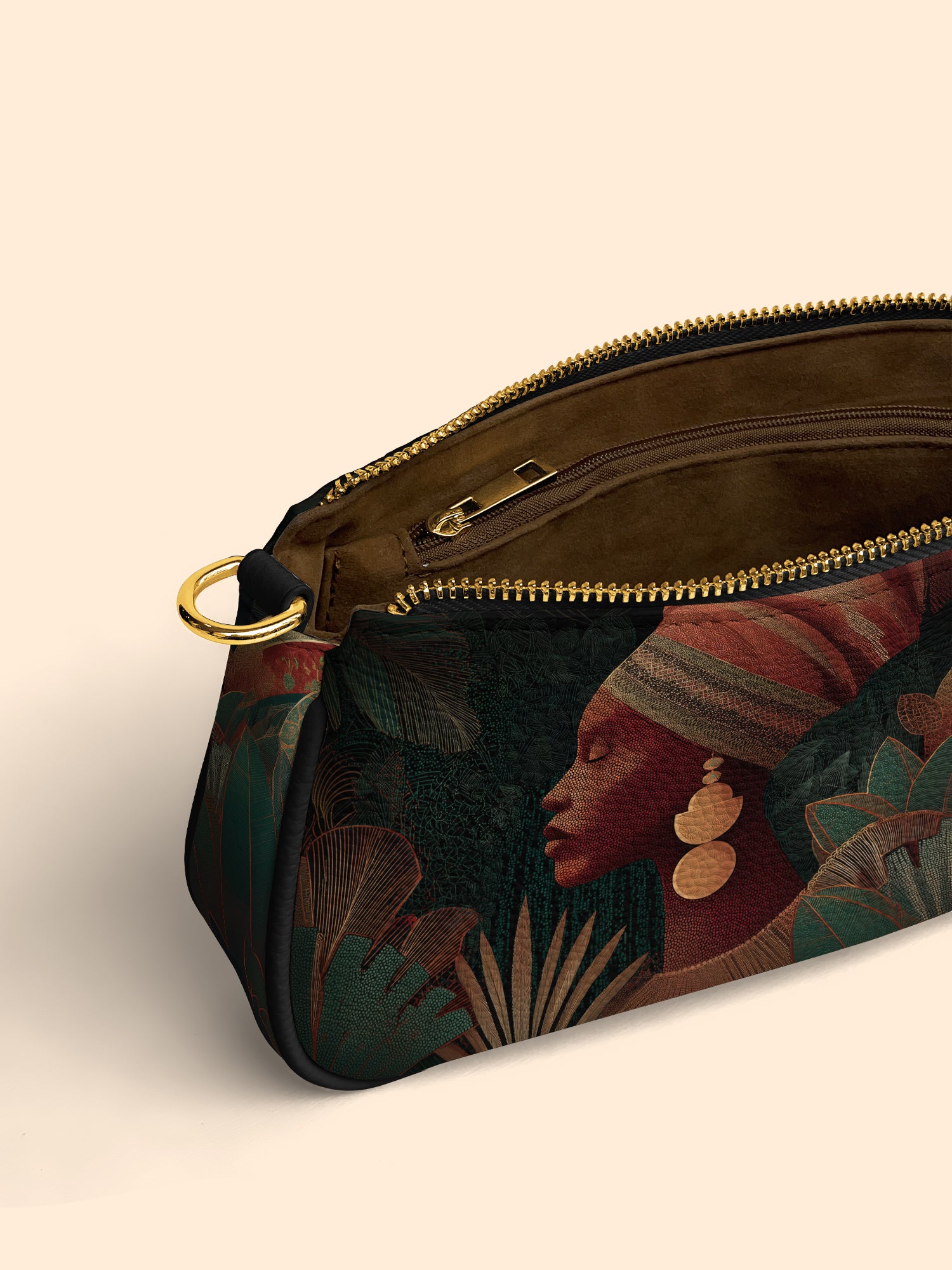 Adorned Silhouette Classic Zip Pochette QR0HH122