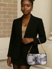 Amethyst Crown Classic Zip Pochette QR0TD437