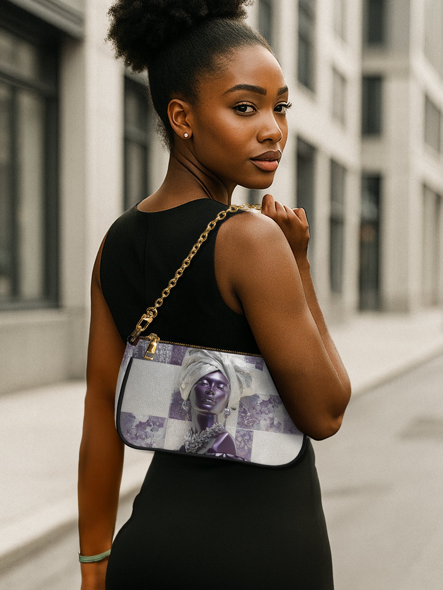 Amethyst Crown Classic Zip Pochette QR0TD437