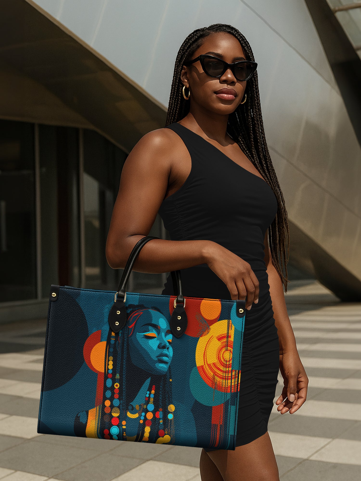 Echo Of Tribe Premium Leather Handbag QR0TV182