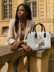 Luminous Bloom Premium Leather Handbag