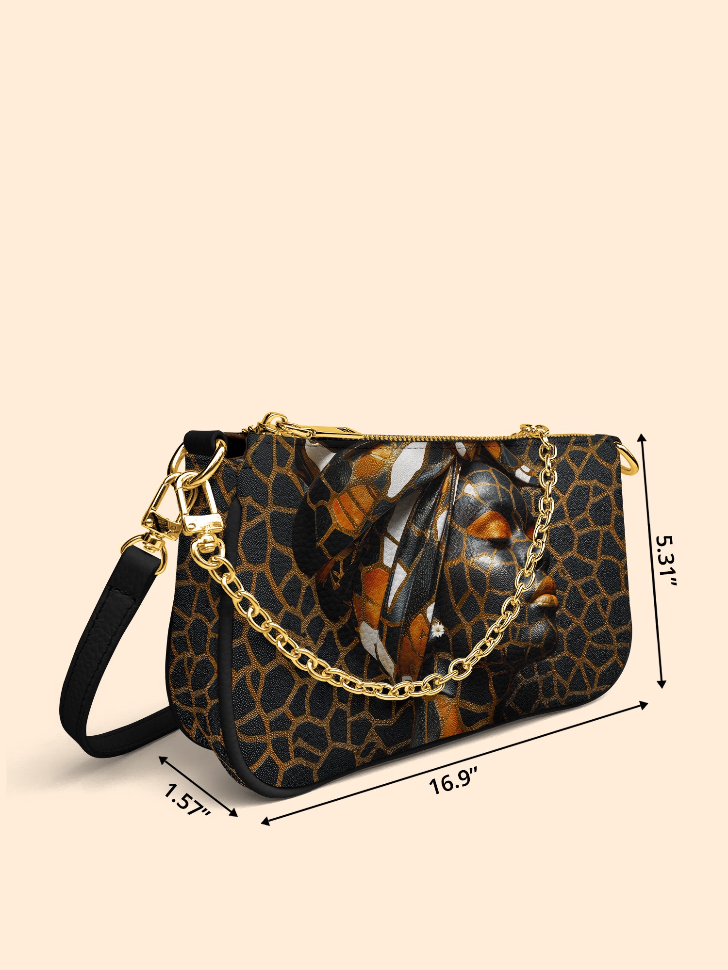 Giraffe Grace Classic Zip Pochette QR0HH103