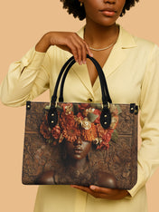 Floral Goddess Premium Leather Handbag QR0TV043