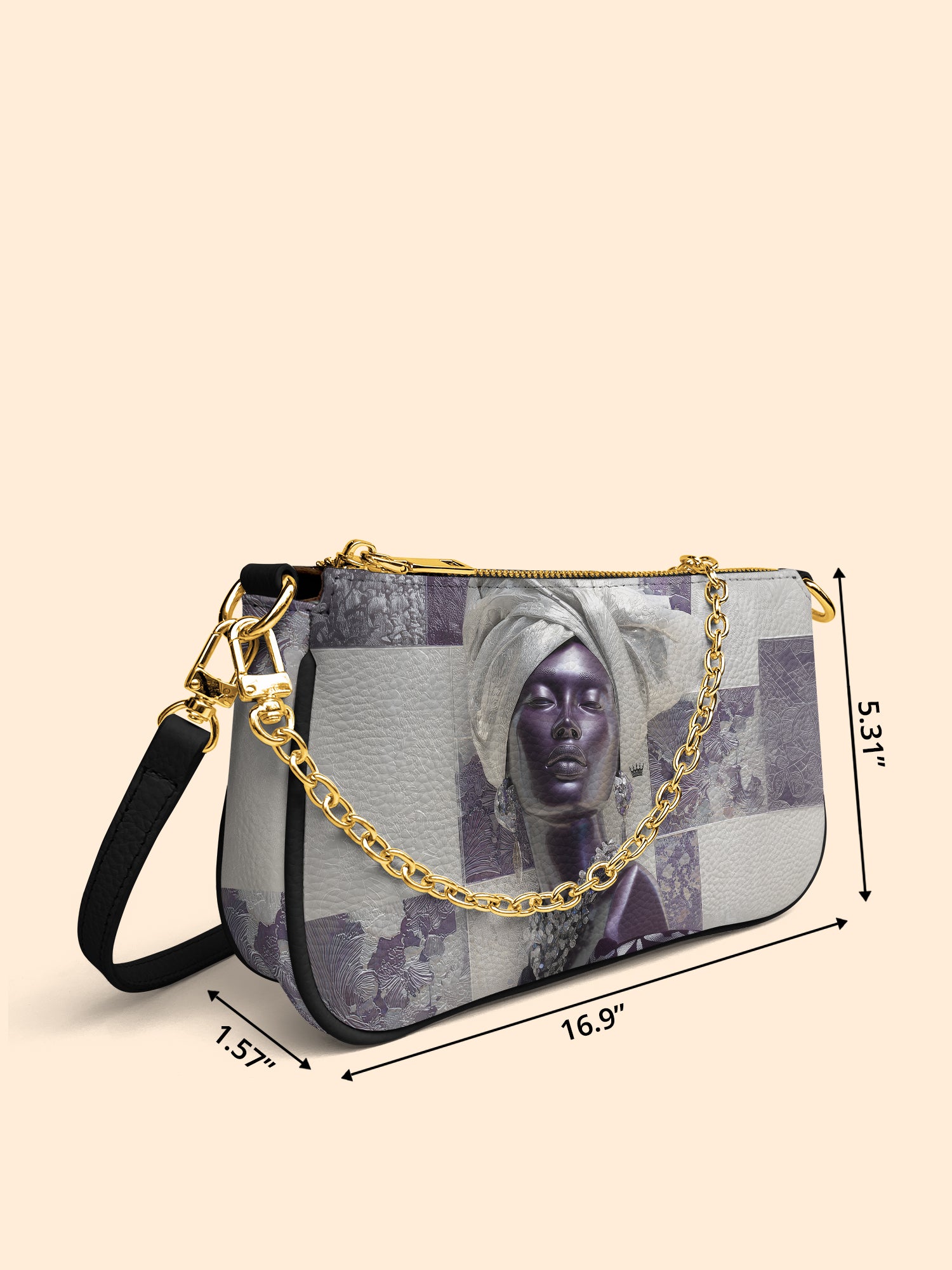 Amethyst Crown Classic Zip Pochette QR0TD437