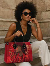 Desert Rose Belle Premium Leather Handbag QR0TD500